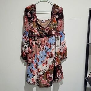 1x baby doll slimming dress